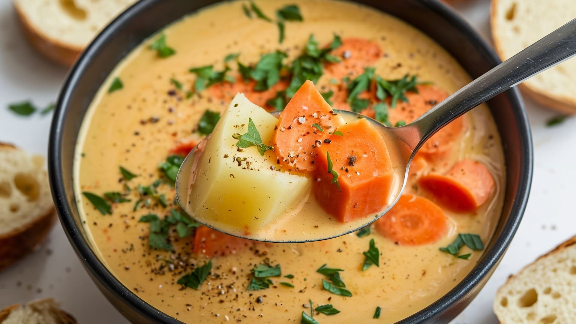 شوربة الخضار بالكريمة