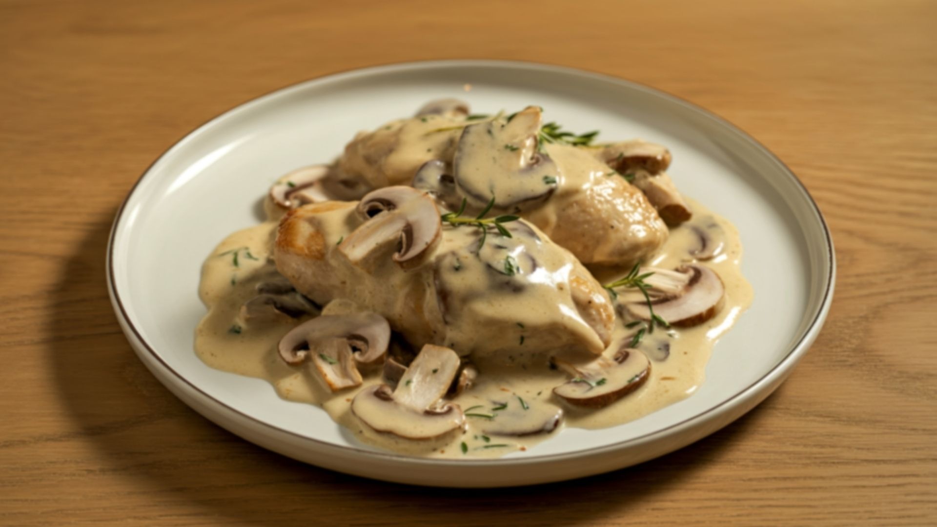 Kremalı Mantarlı Tavuk